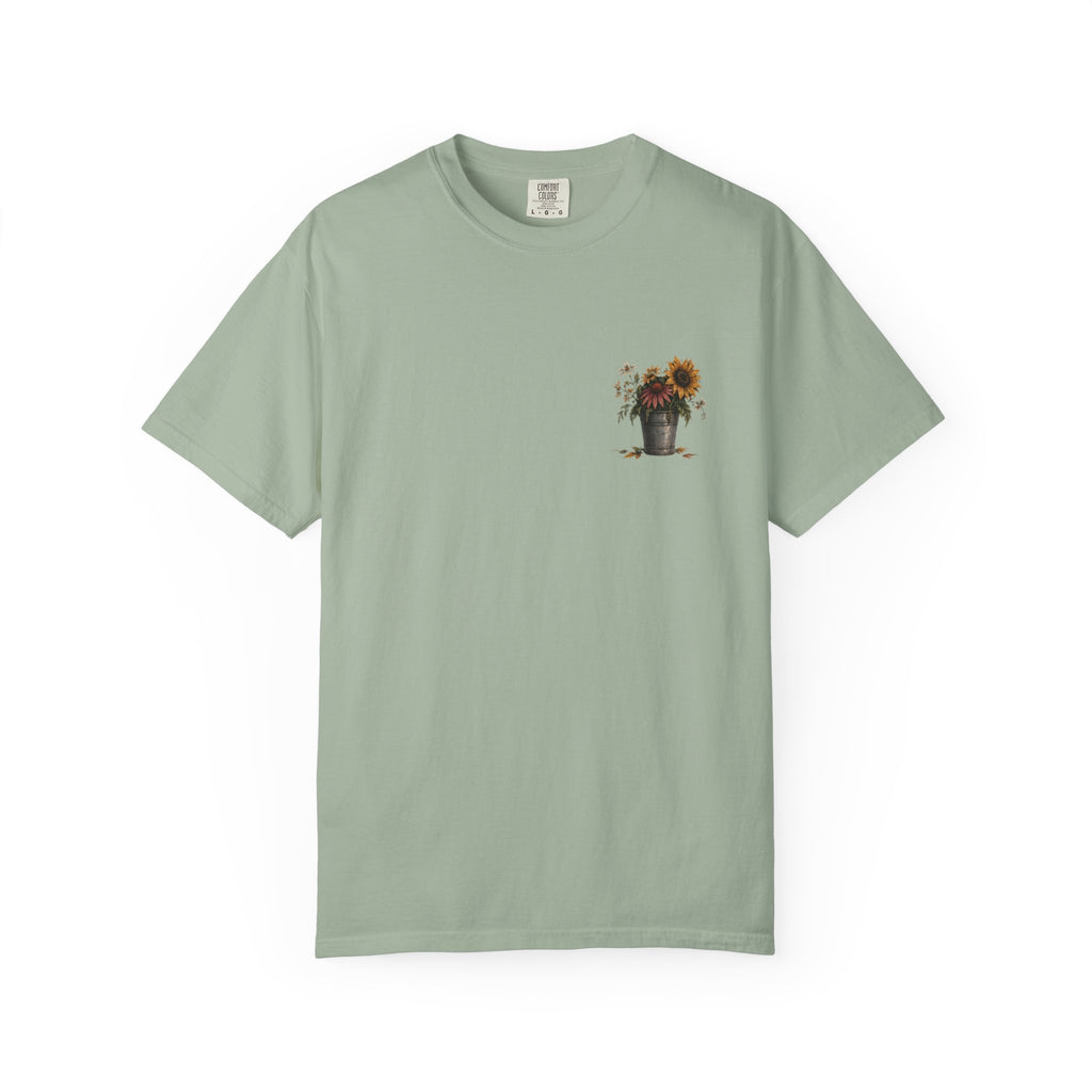 End of Season Floral Tee — Sunflower Farmer Graphic T-Shirt