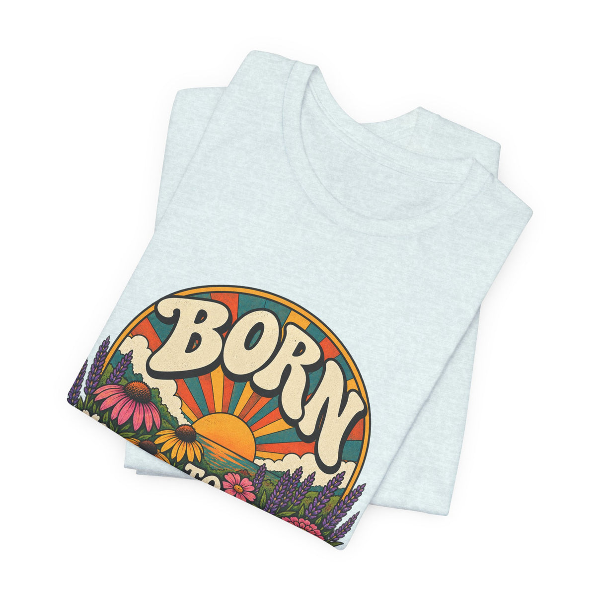 Born to Grow T‑Shirt — Retro Floral Gardening Tee