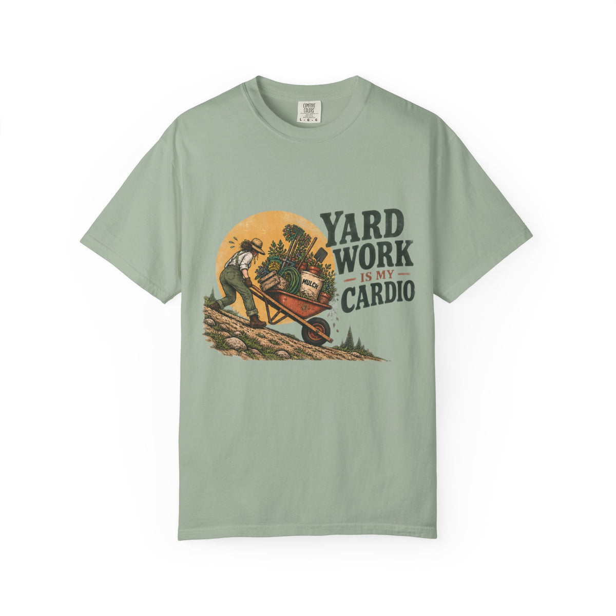 Yard Work Is My Cardio T-Shirt — Vintage Gardener Tee for Gardening Lovers