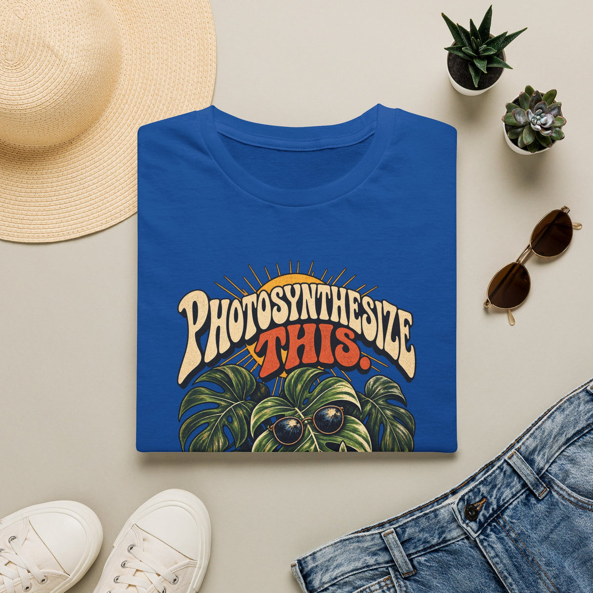 Photosynthesize This Plant T-Shirt — Retro Monstera Graphic Tee