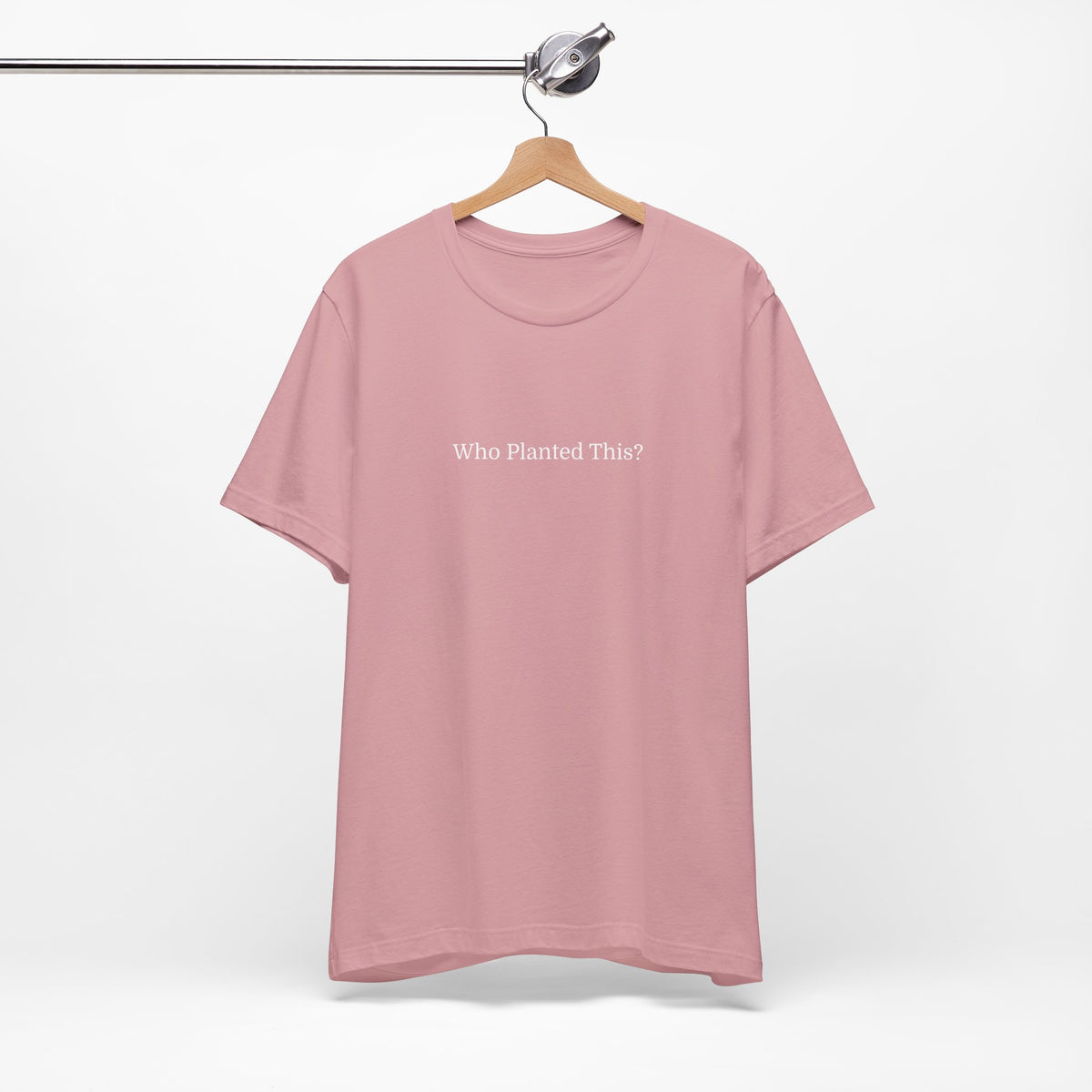 Who Planted This? Tee — Minimalist Gardening Graphic T-Shirt