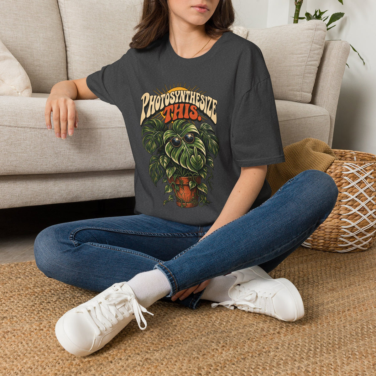 Photosynthesize This Plant T-Shirt — Retro Monstera Graphic Tee