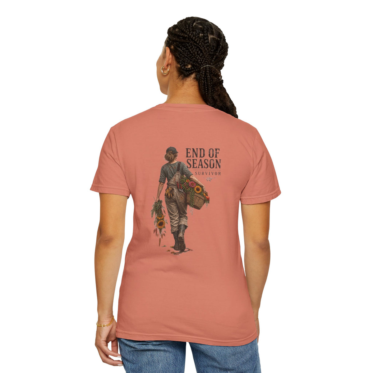 End of Season Floral Tee — Sunflower Farmer Graphic T-Shirt