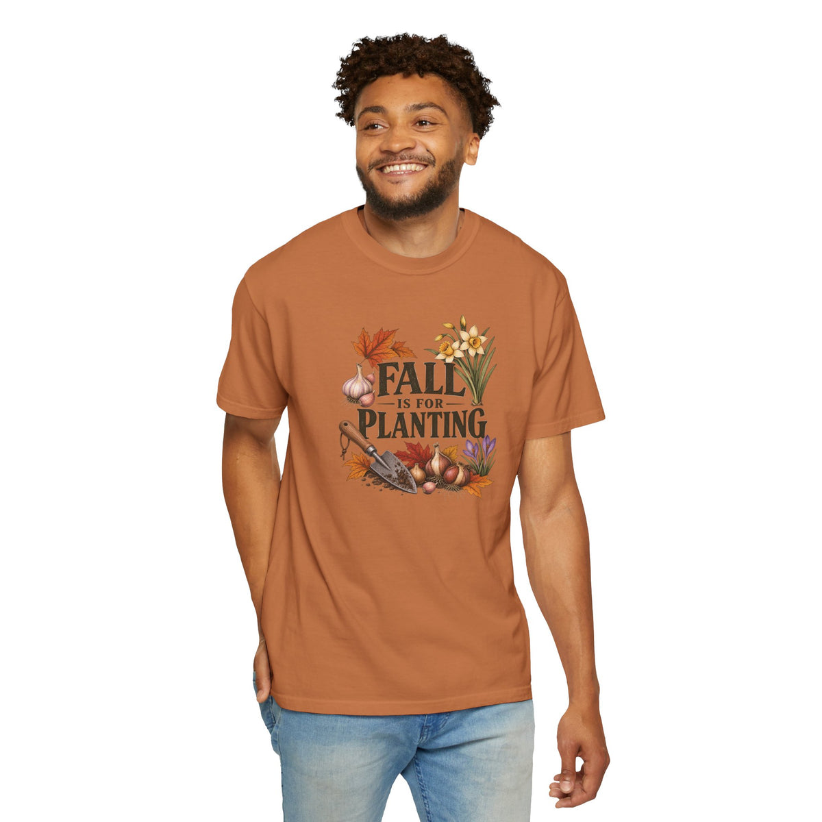 Fall Is for Planting T-Shirt — Autumn Gardening Graphic Tee