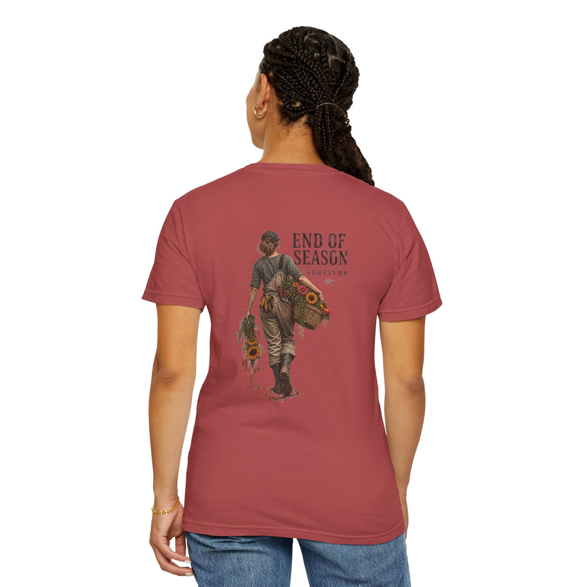 End of Season Floral Tee — Sunflower Farmer Graphic T-Shirt