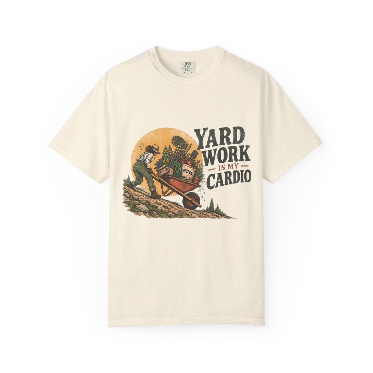 Yard Work Is My Cardio T-Shirt — Vintage Gardener Tee for Gardening Lovers