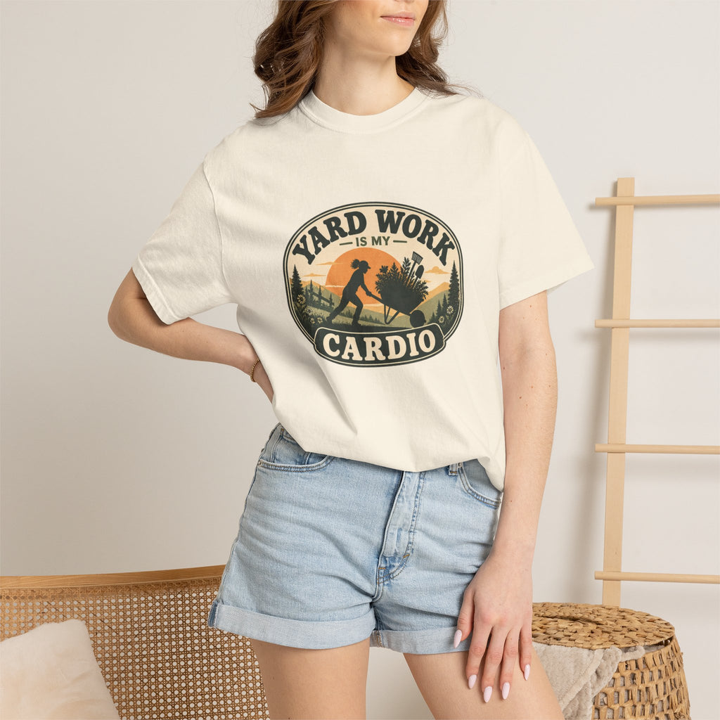 Lawn Care Is My Cardio T-Shirt — Vintage Yard Tee