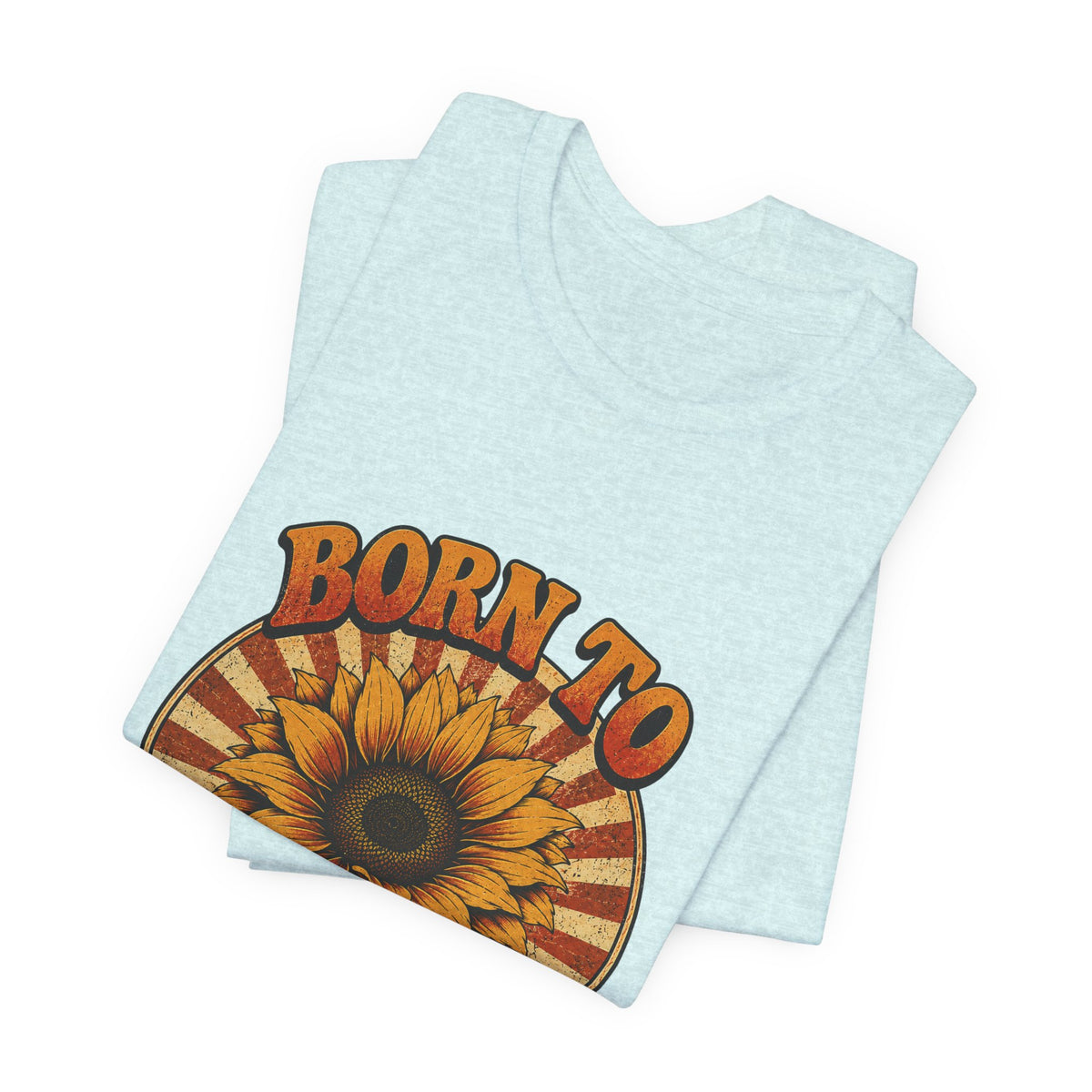 Born to Grow Sunflower Tee — Vintage Botanical Garden Shirt