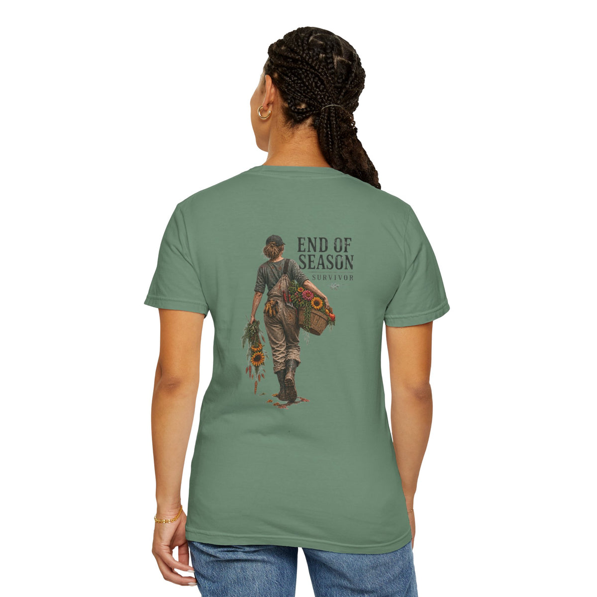 End of Season Floral Tee — Sunflower Farmer Graphic T-Shirt
