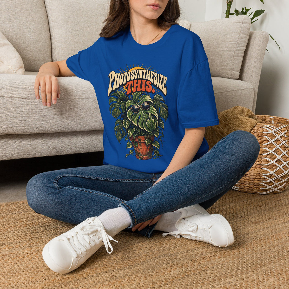 Photosynthesize This Plant T-Shirt — Retro Monstera Graphic Tee