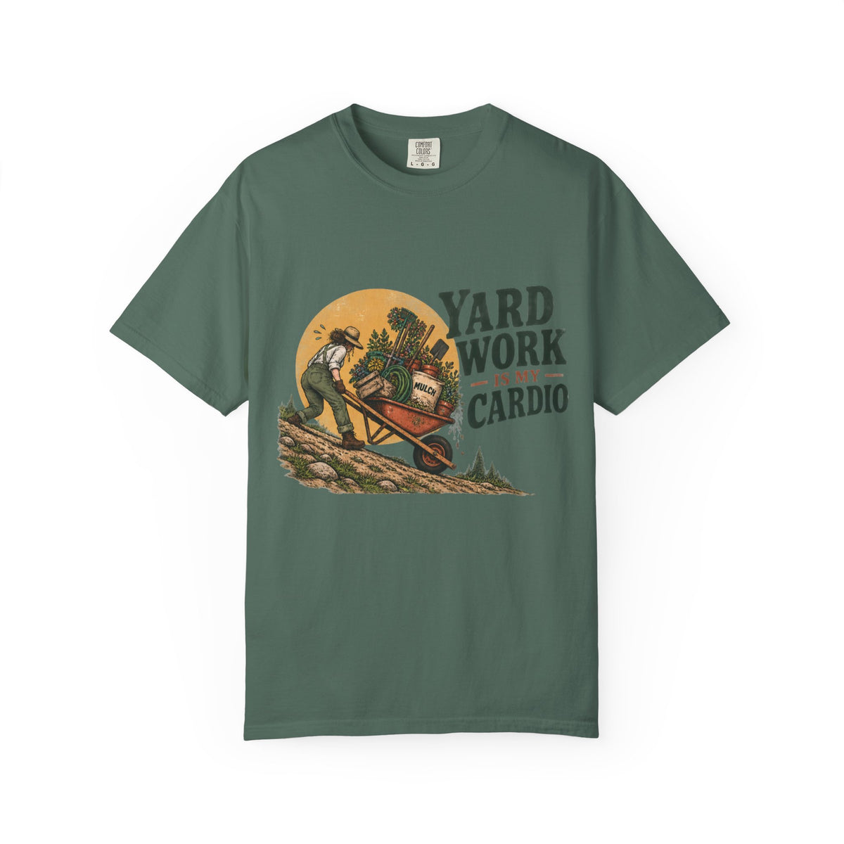 Yard Work Is My Cardio T-Shirt — Vintage Gardener Tee for Gardening Lovers