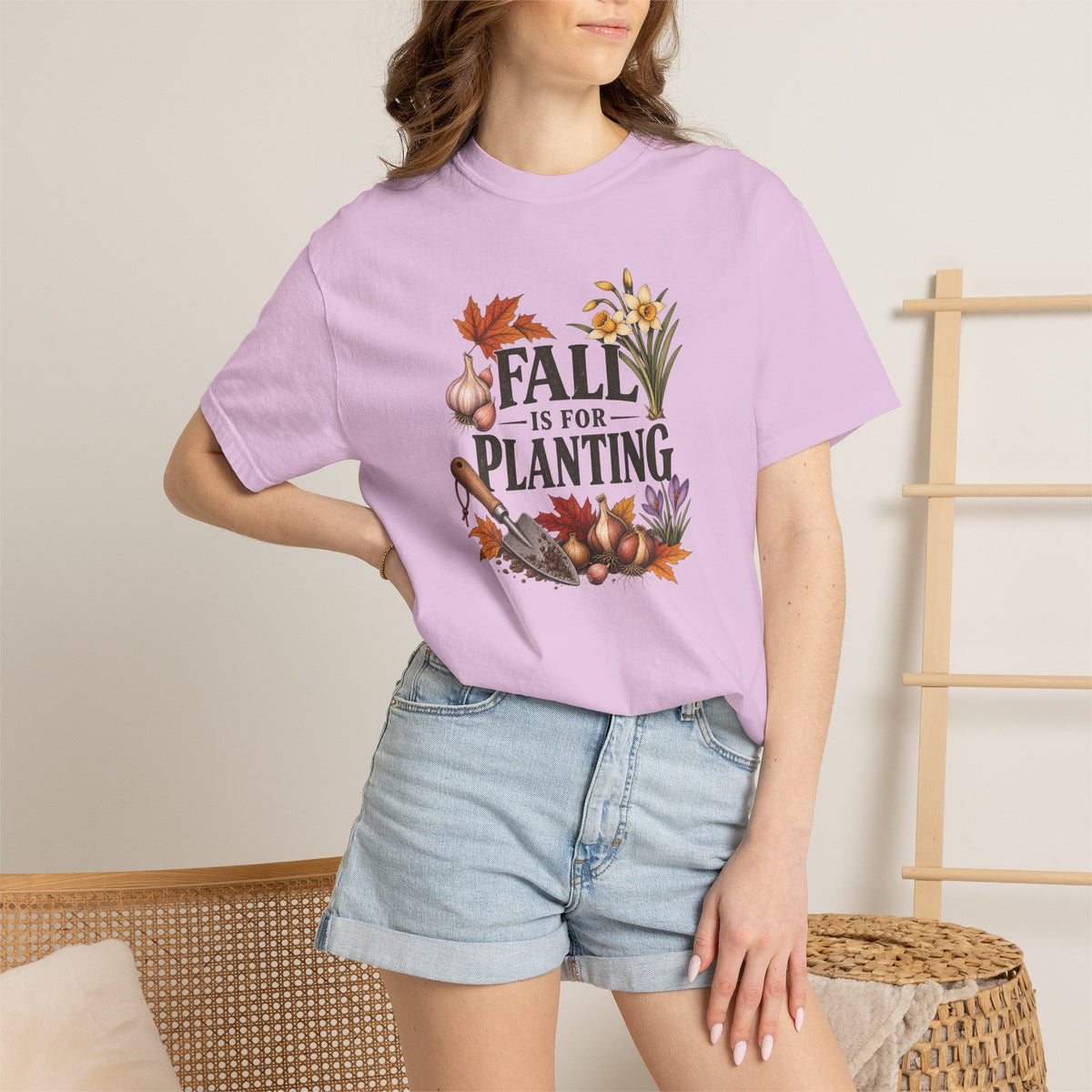 Fall Is for Planting T-Shirt — Autumn Gardening Graphic Tee