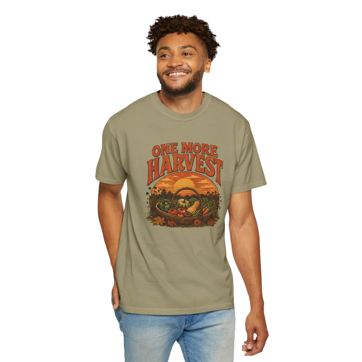 One More Harvest T-Shirt — Vintage Fall Farm Sunset Tee
