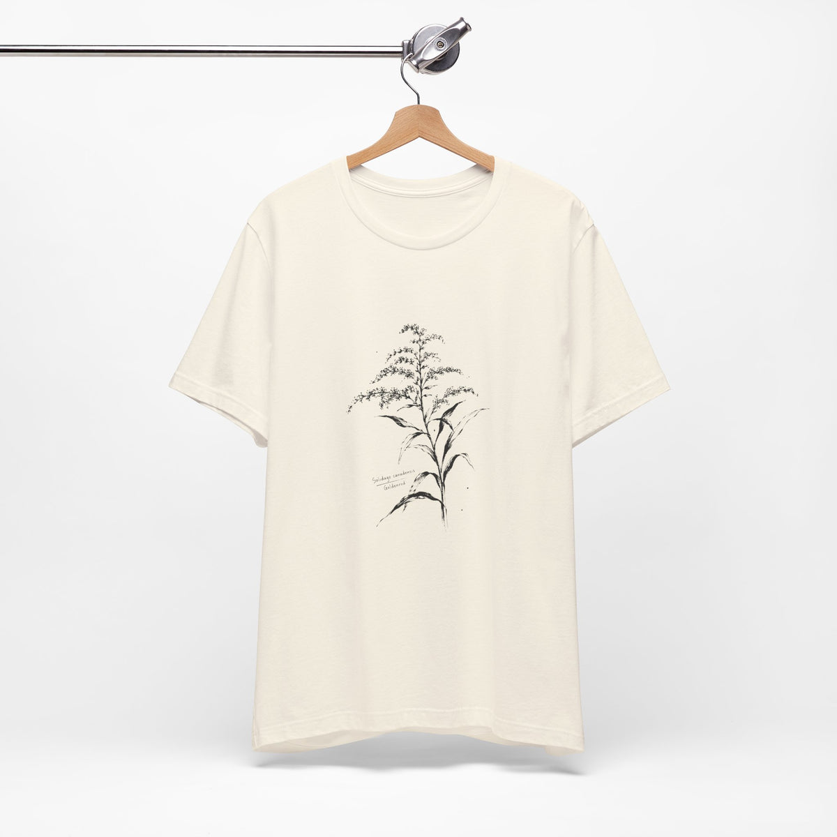 Botanical Sketch Tee — Vintage Goldenrod Illustration T-Shirt