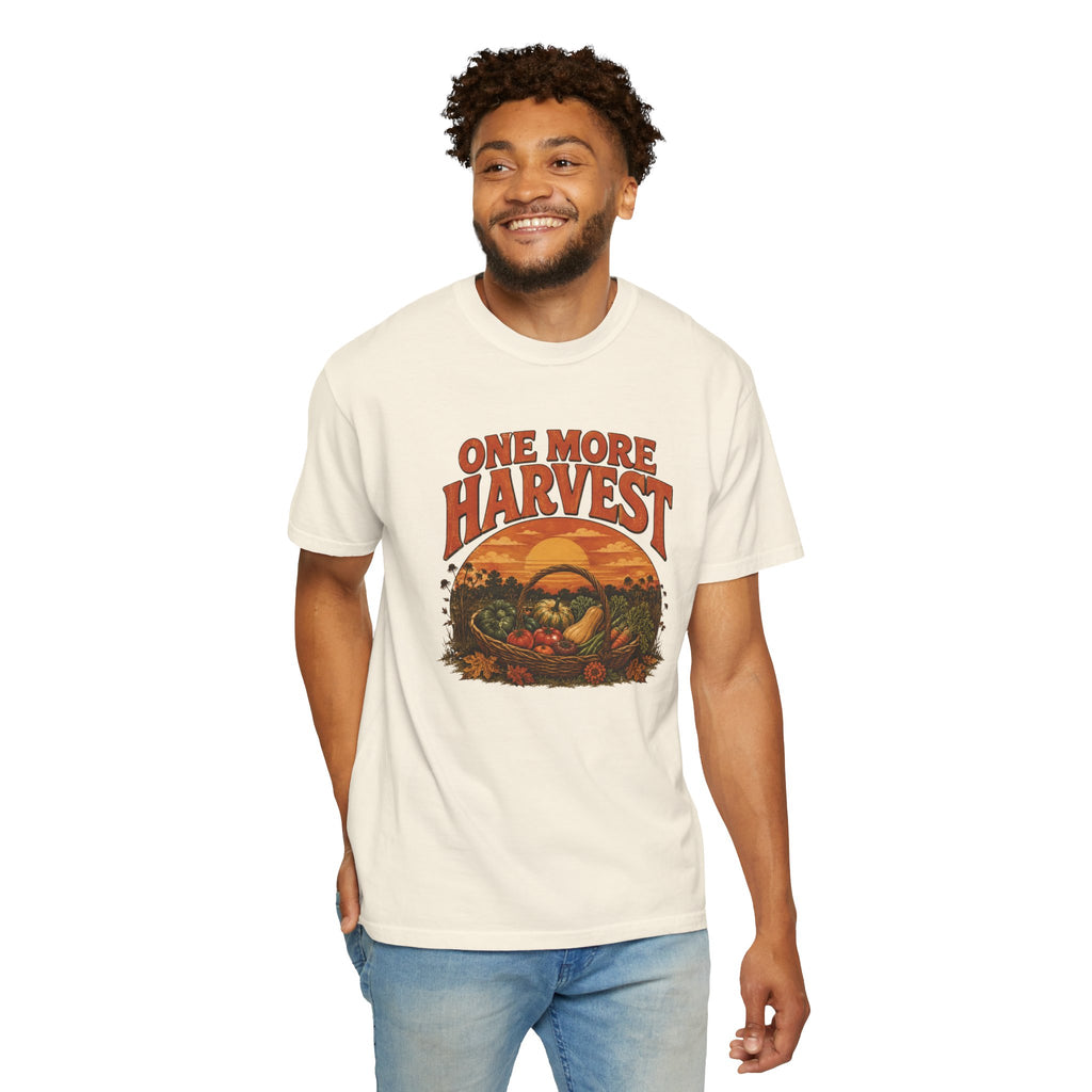 One More Harvest T-Shirt — Vintage Fall Farm Sunset Tee