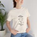 Botanical Sketch Tee — Vintage Yarrow Floral Illustration T-Shirt