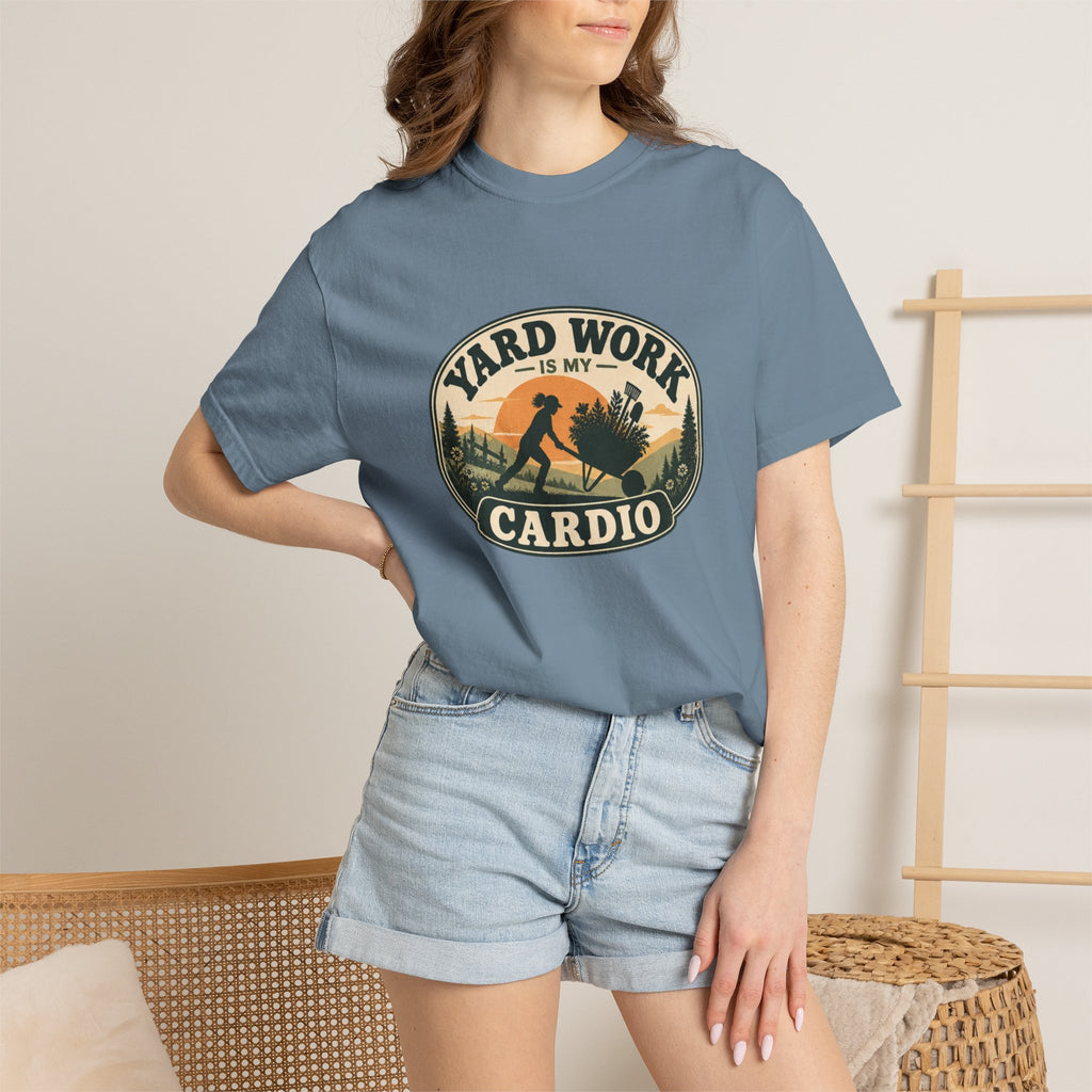 Lawn Care Is My Cardio T-Shirt — Vintage Yard Tee