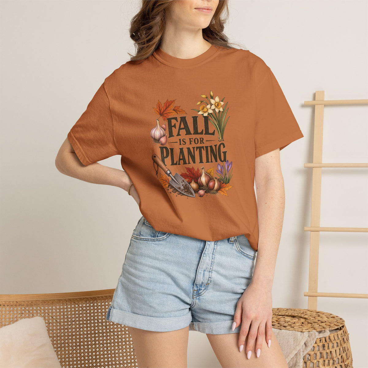 Fall Is for Planting T-Shirt — Autumn Gardening Graphic Tee