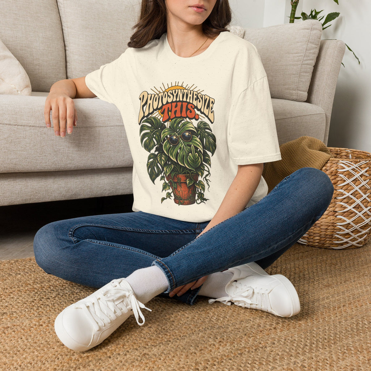 Photosynthesize This Plant T-Shirt — Retro Monstera Graphic Tee