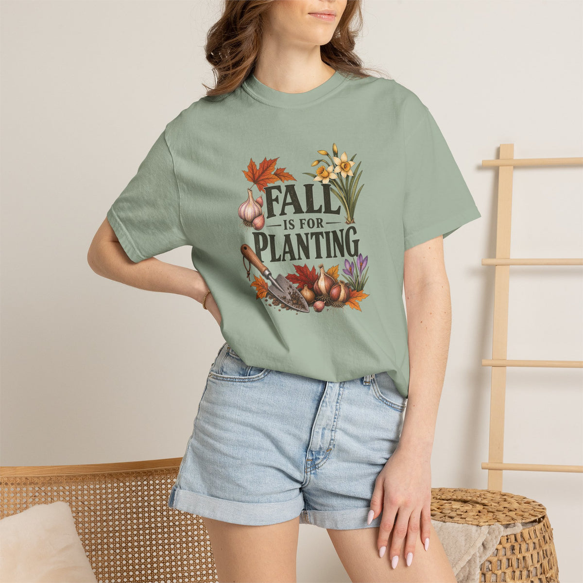 Fall Is for Planting T-Shirt — Autumn Gardening Graphic Tee