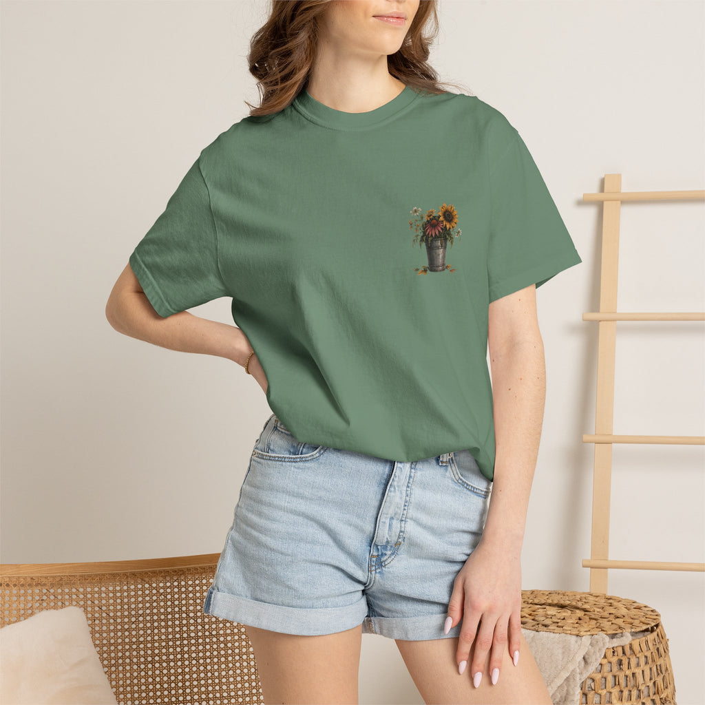 End of Season Floral Tee — Sunflower Farmer Graphic T-Shirt
