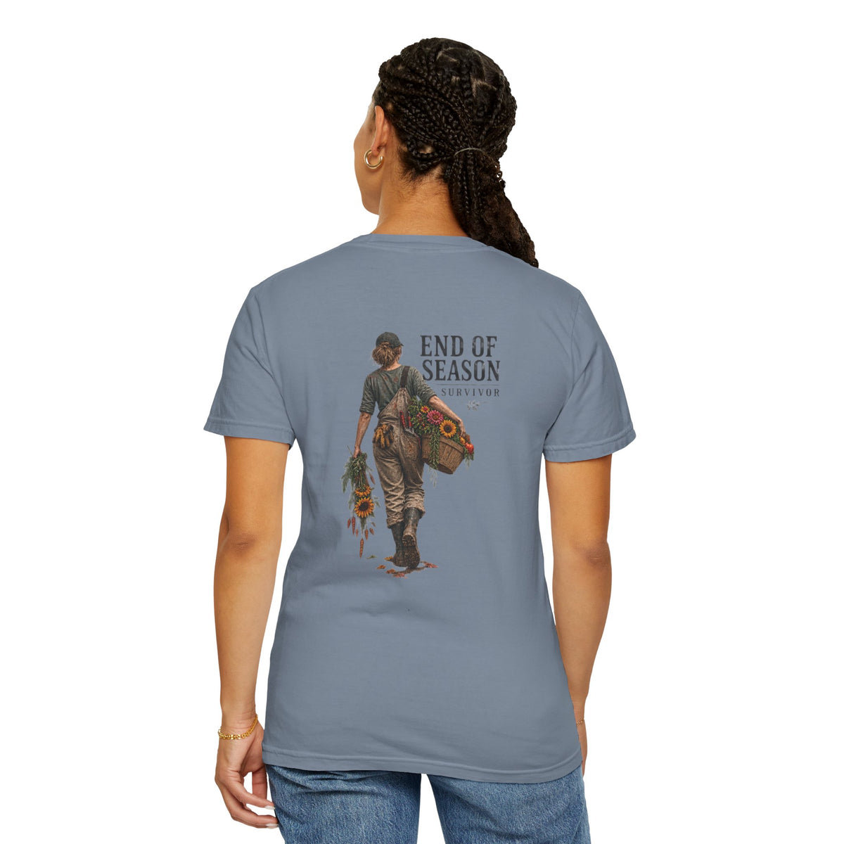End of Season Floral Tee — Sunflower Farmer Graphic T-Shirt