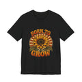 Born to Grow Sunflower Tee — Vintage Botanical Garden Shirt