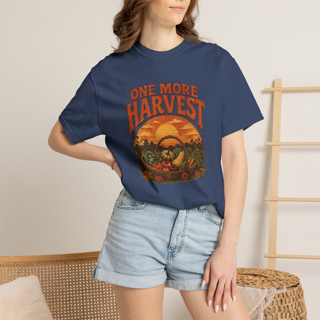 One More Harvest T-Shirt — Vintage Fall Farm Sunset Tee