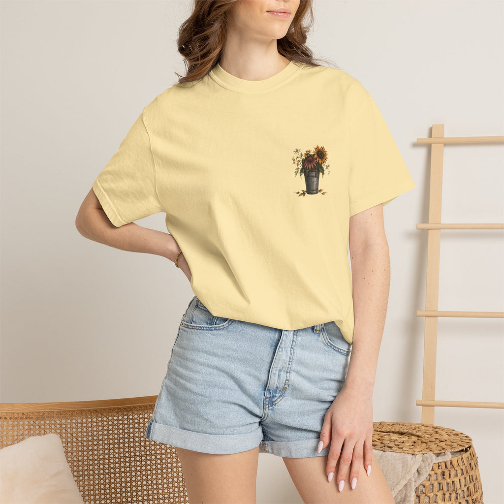 End of Season Floral Tee — Sunflower Farmer Graphic T-Shirt