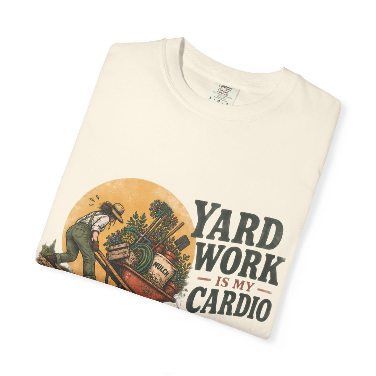 Yard Work Is My Cardio T-Shirt — Vintage Gardener Tee for Gardening Lovers