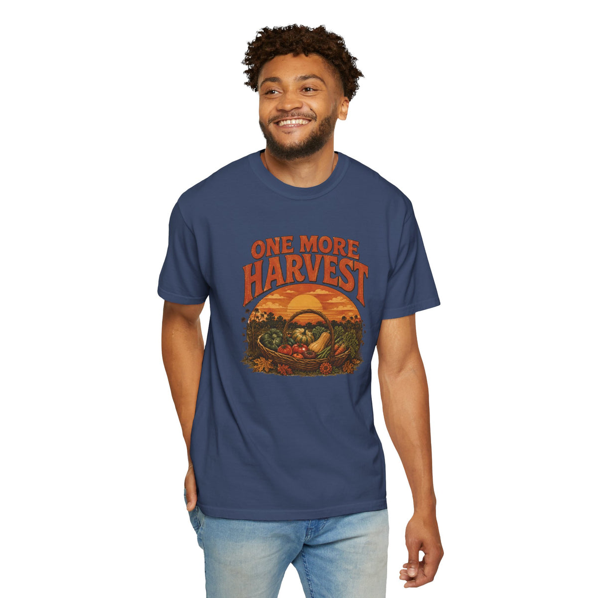 One More Harvest T-Shirt — Vintage Fall Farm Sunset Tee