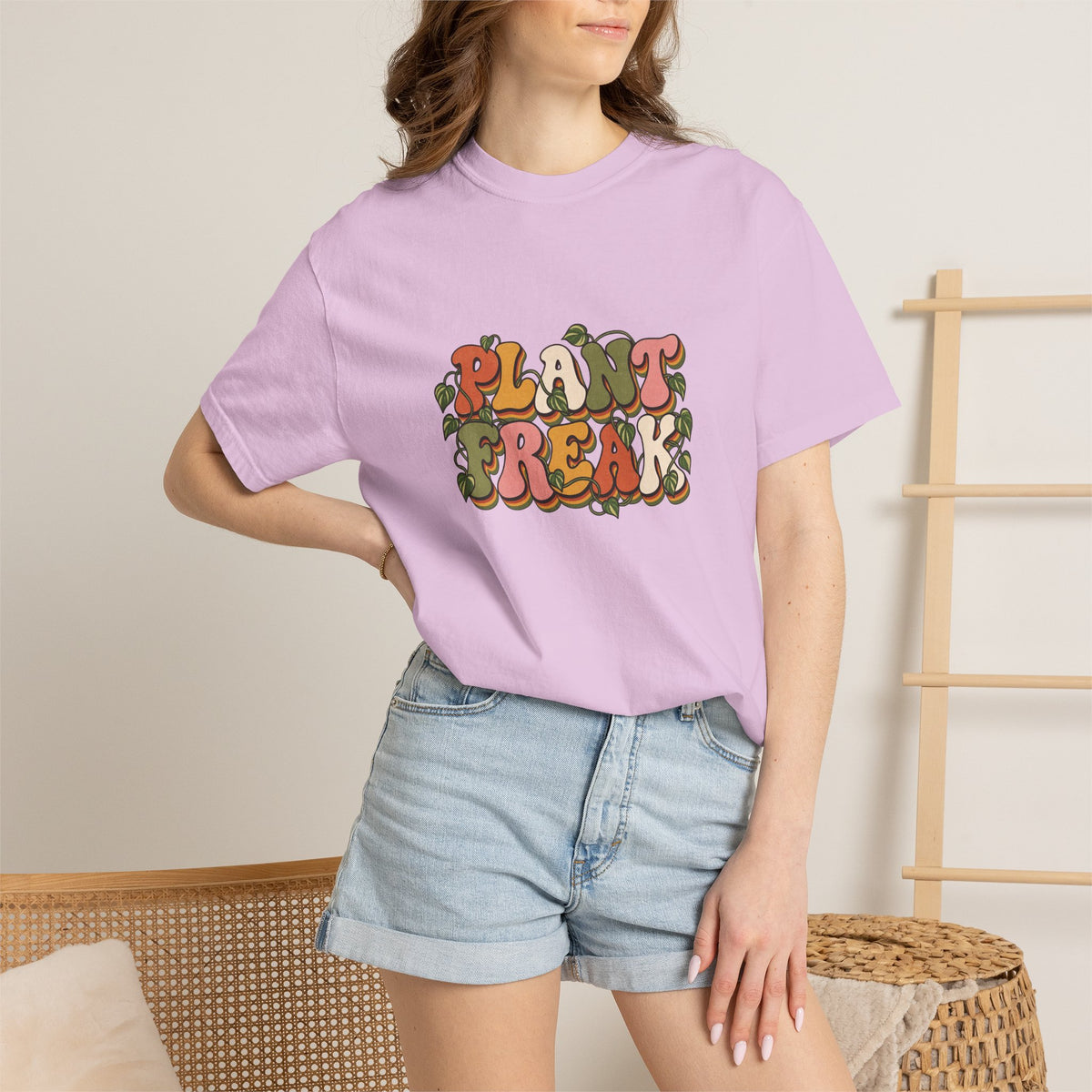 Plant Freak T-Shirt — Retro Groovy Botanical Tee for Plant Lovers
