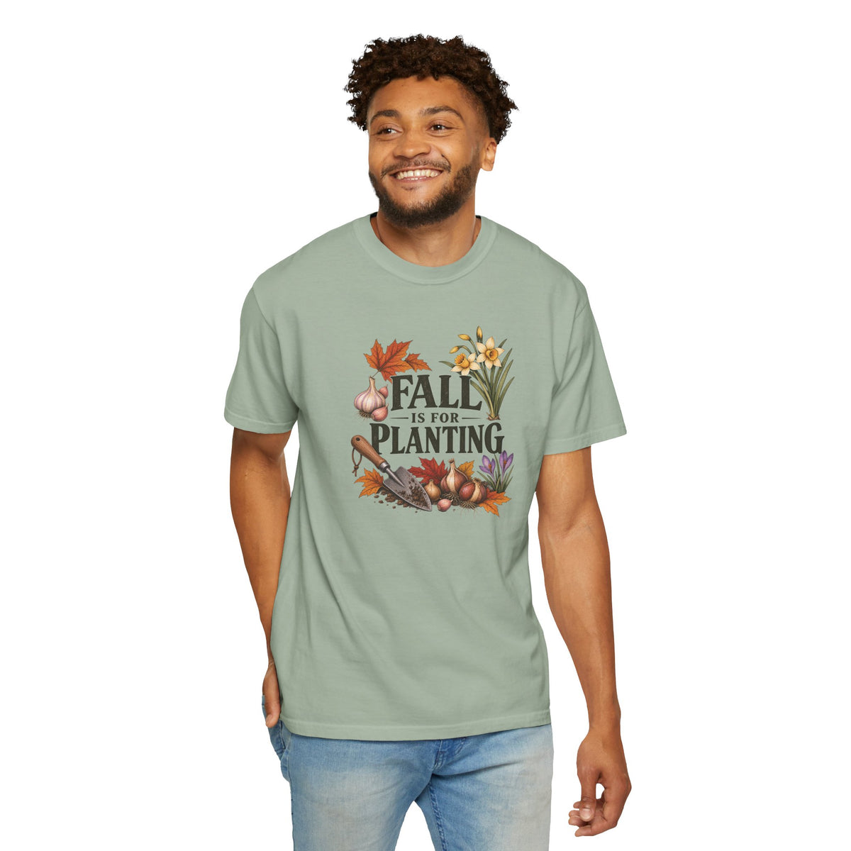 Fall Is for Planting T-Shirt — Autumn Gardening Graphic Tee