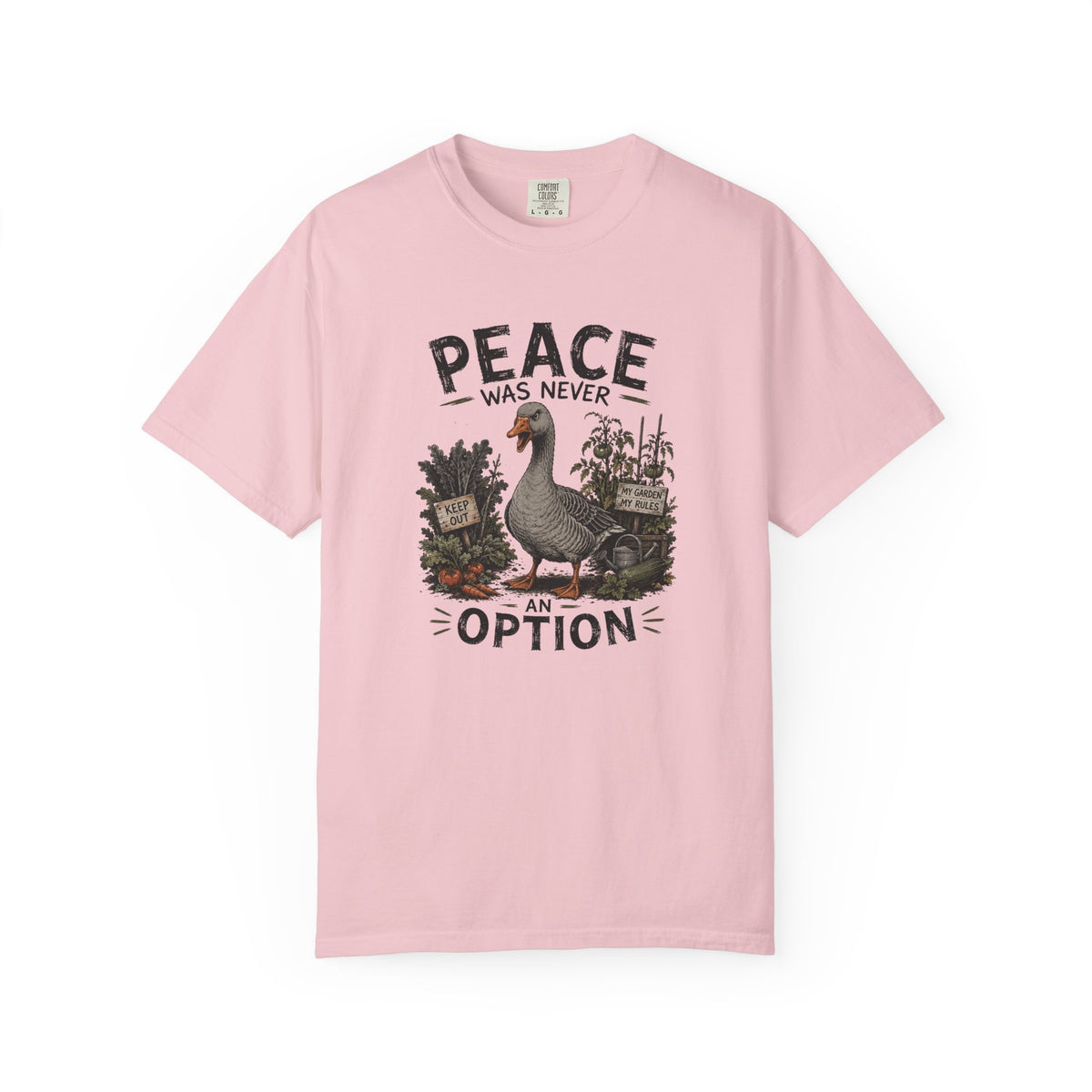 Peace Was Never an Option Tee — Vintage Goose Graphic T-Shirt
