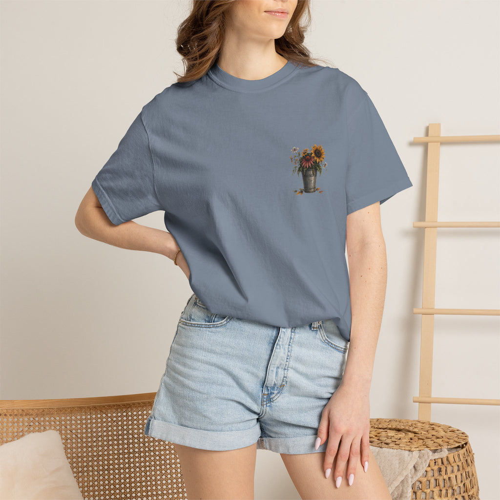 End of Season Floral Tee — Sunflower Farmer Graphic T-Shirt