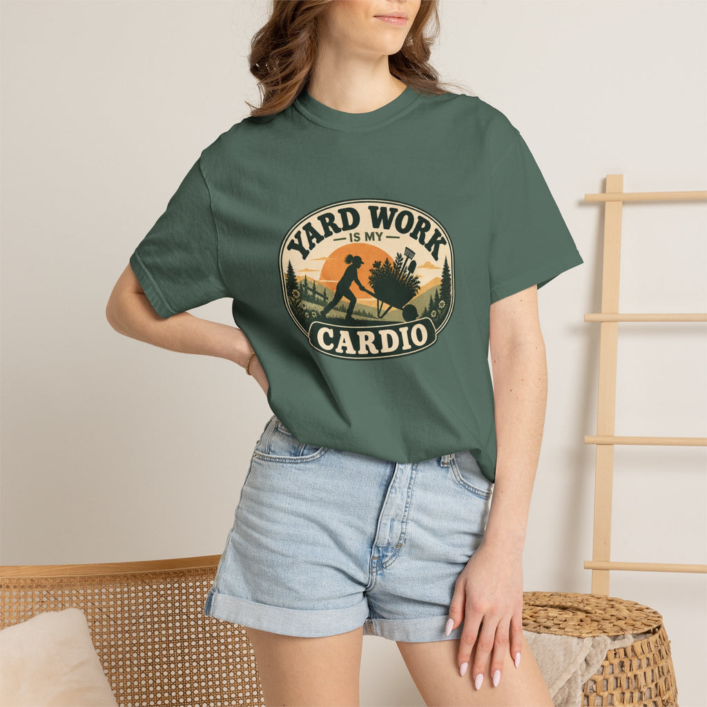 Lawn Care Is My Cardio T-Shirt — Vintage Yard Tee