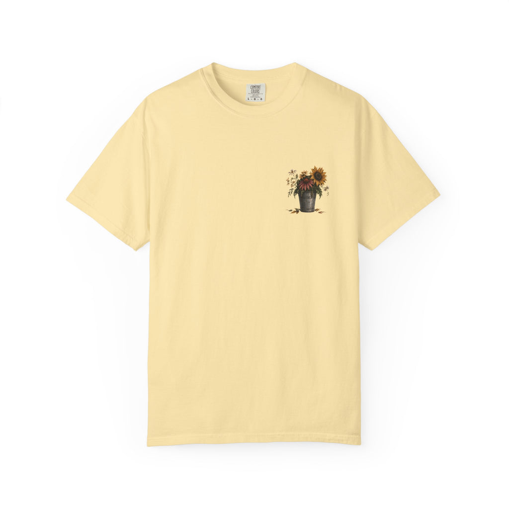 End of Season Floral Tee — Sunflower Farmer Graphic T-Shirt