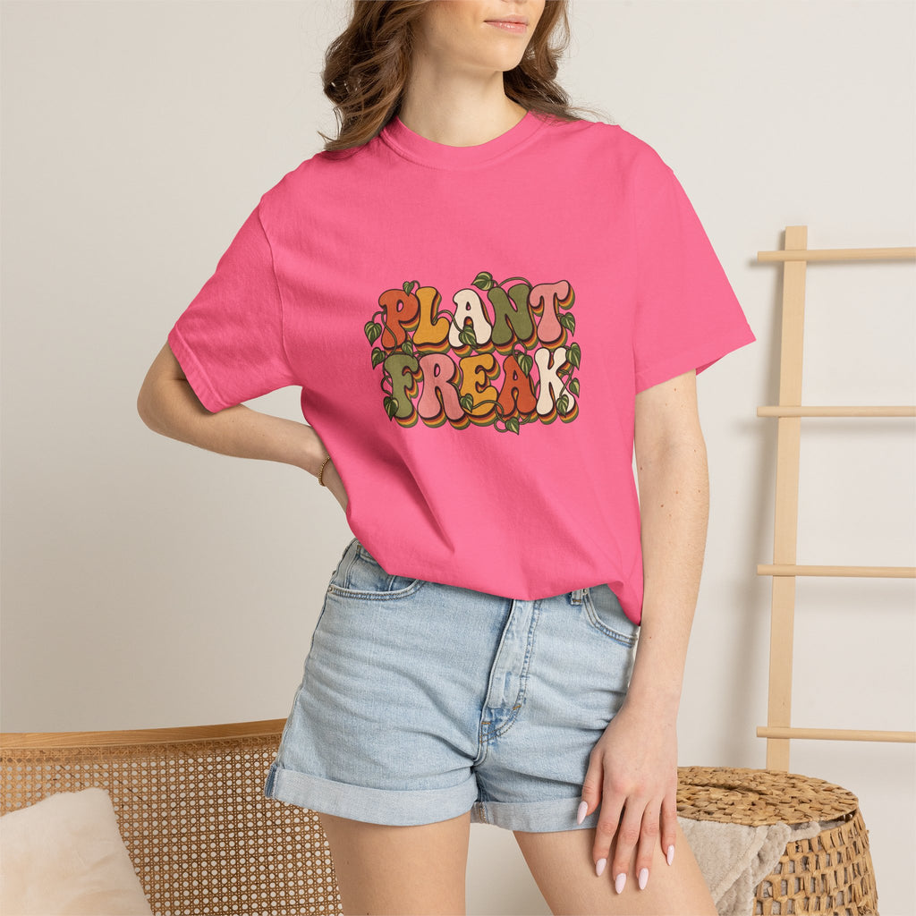 Plant Freak T-Shirt — Retro Groovy Botanical Tee for Plant Lovers