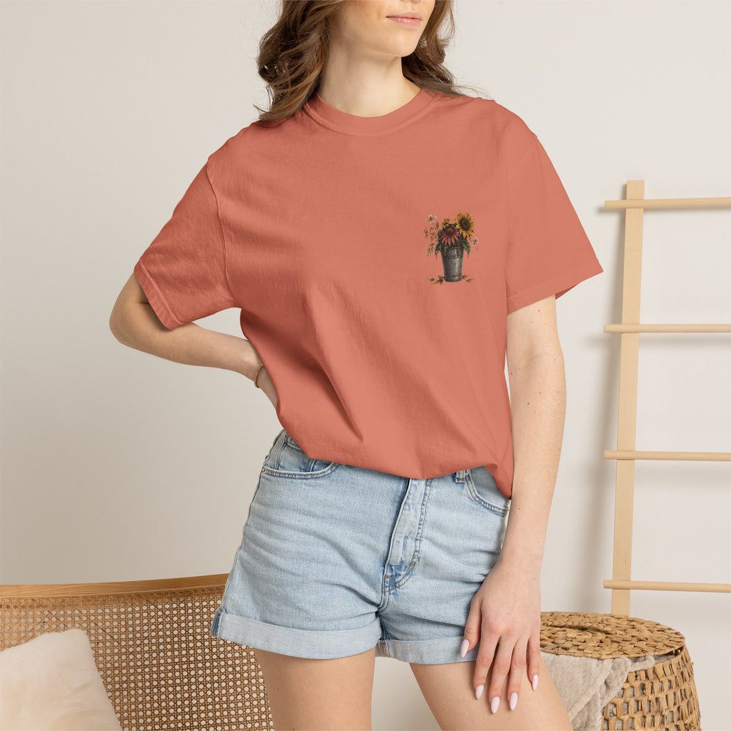 End of Season Floral Tee — Sunflower Farmer Graphic T-Shirt