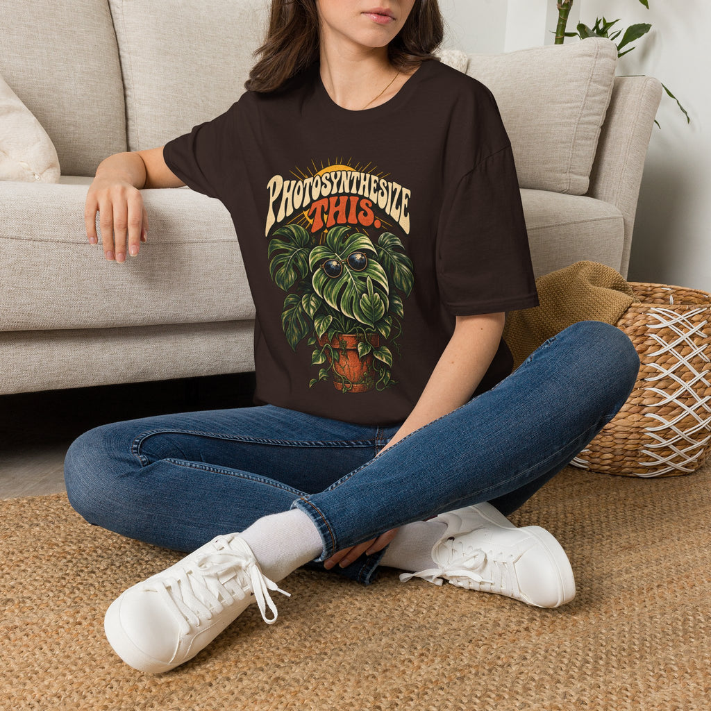 Photosynthesize This Plant T-Shirt — Retro Monstera Graphic Tee