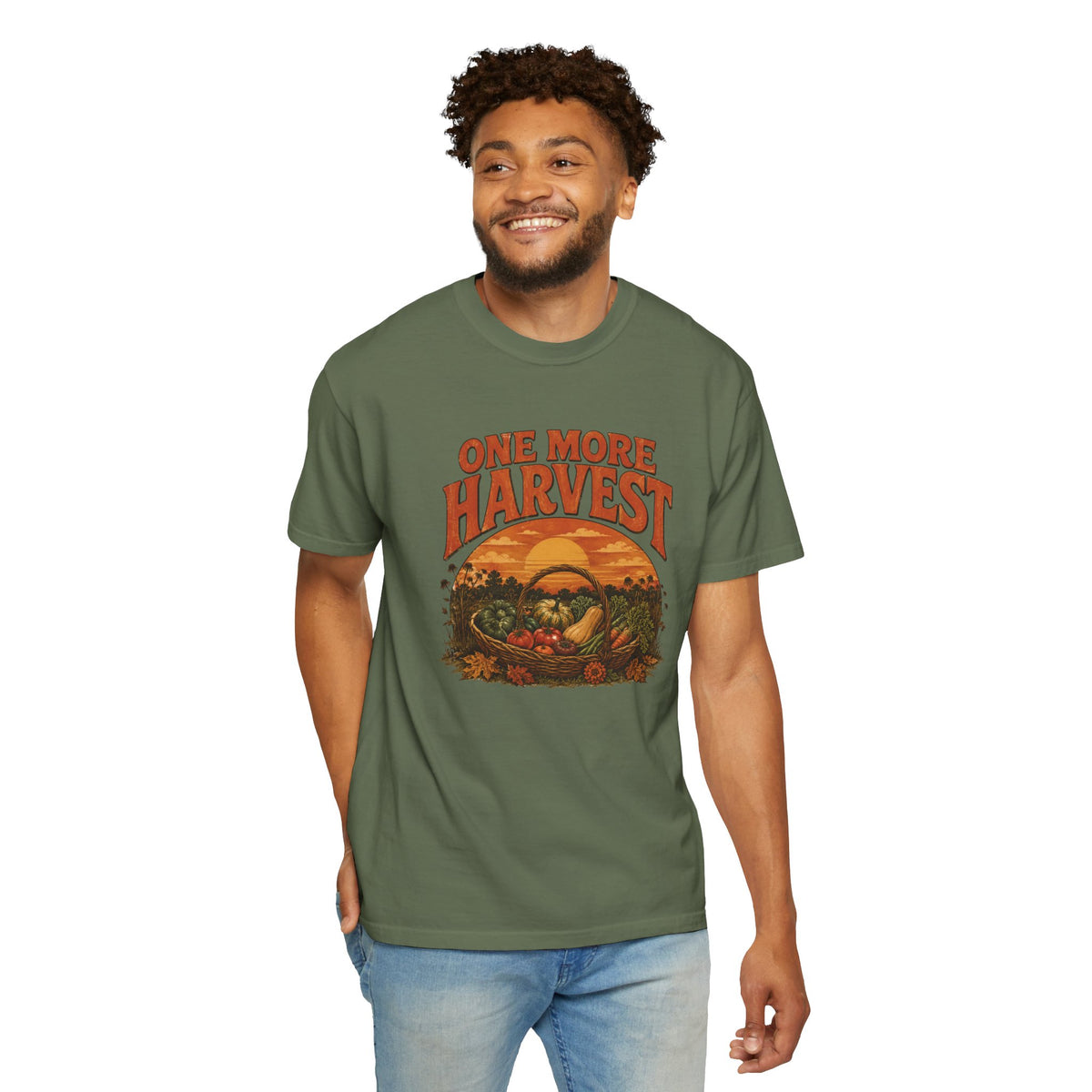 One More Harvest T-Shirt — Vintage Fall Farm Sunset Tee