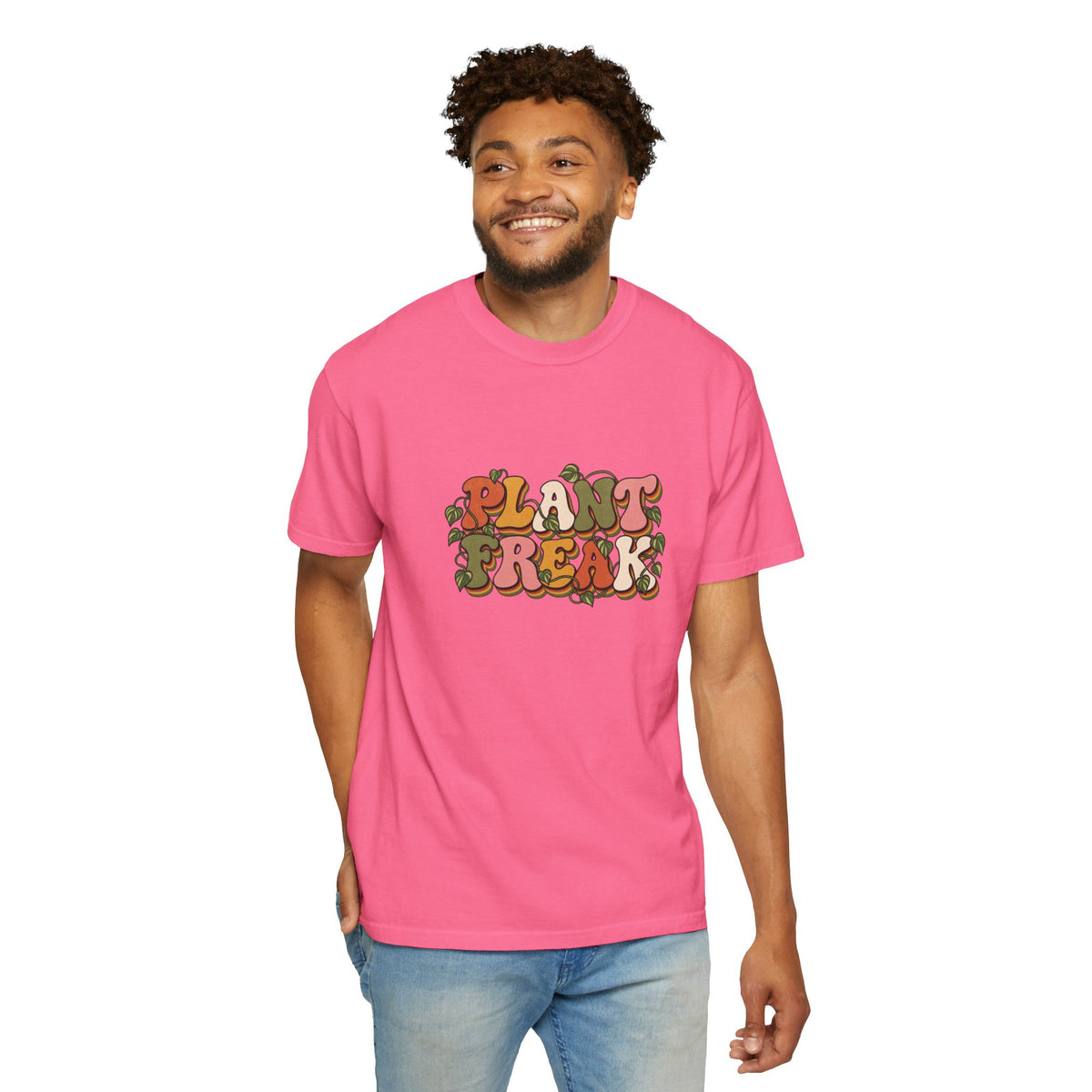 Plant Freak T-Shirt — Retro Groovy Botanical Tee for Plant Lovers