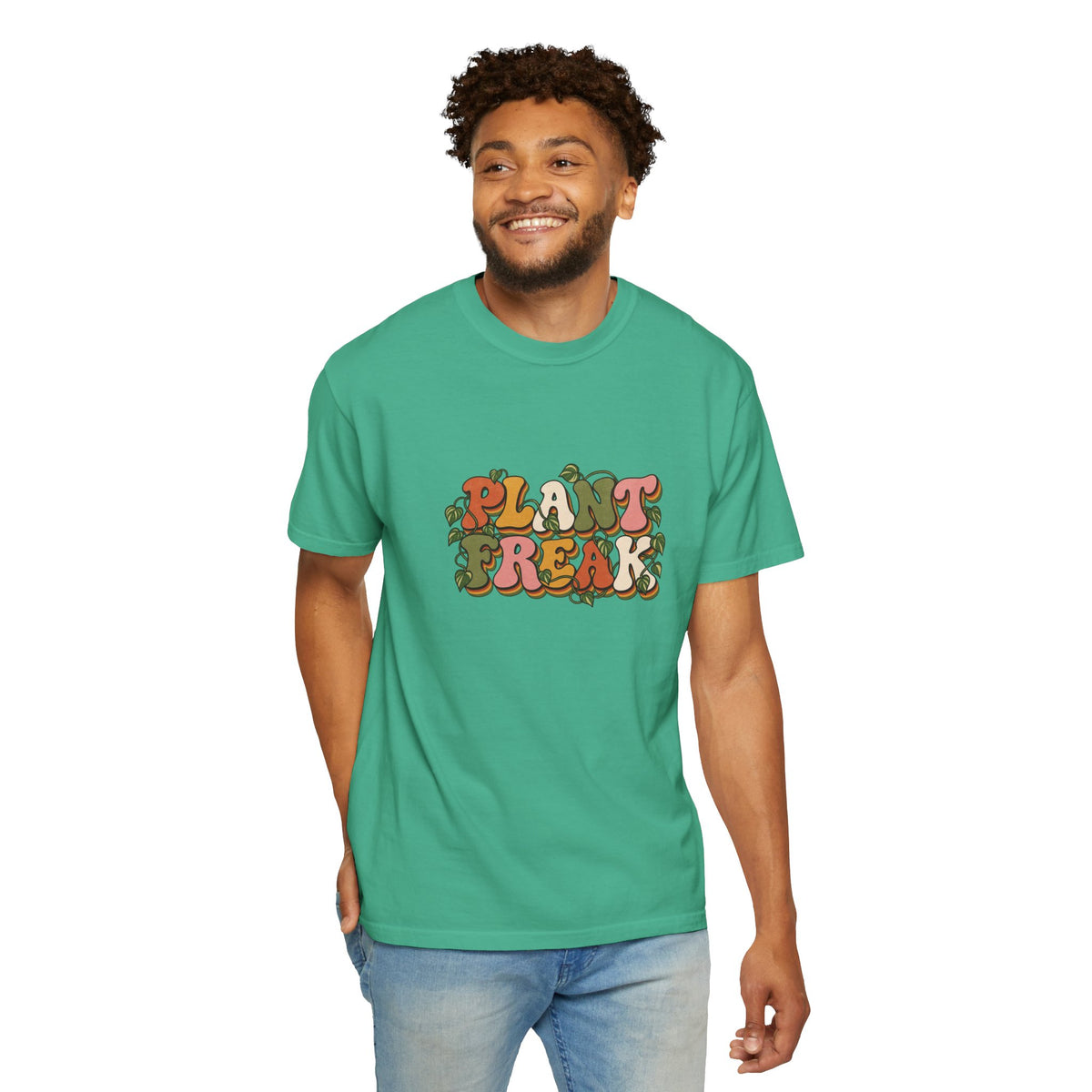 Plant Freak T-Shirt — Retro Groovy Botanical Tee for Plant Lovers