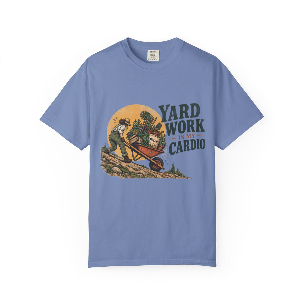 Yard Work Is My Cardio T-Shirt — Vintage Gardener Tee for Gardening Lovers