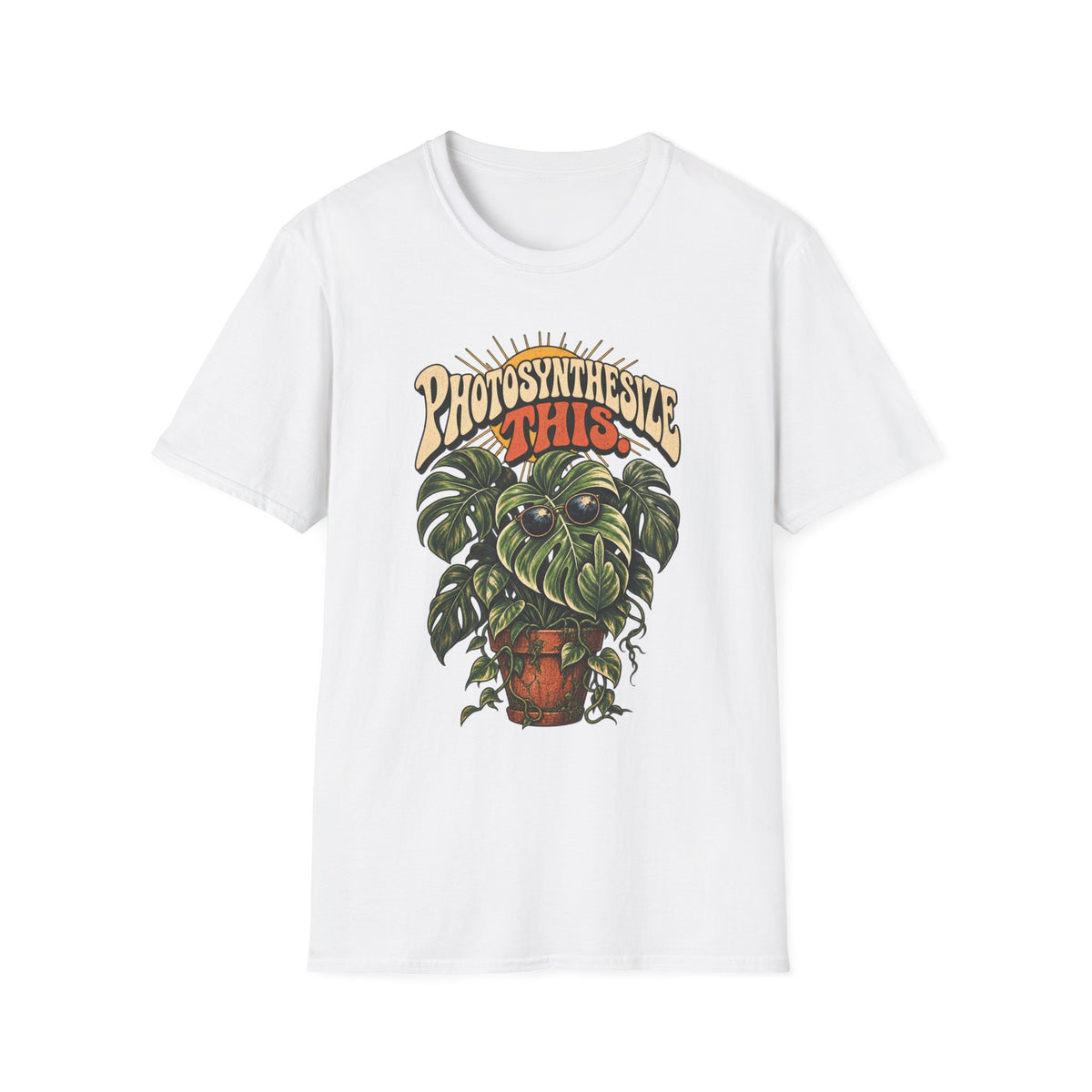 Photosynthesize This Plant T-Shirt — Retro Monstera Graphic Tee