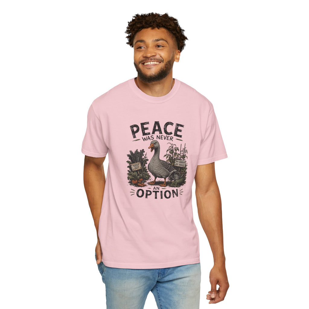 Peace Was Never an Option Tee — Vintage Goose Graphic T-Shirt
