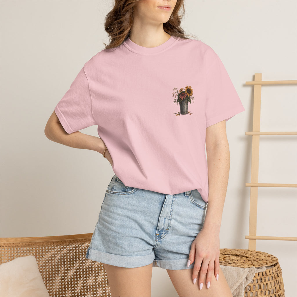 End of Season Floral Tee — Sunflower Farmer Graphic T-Shirt
