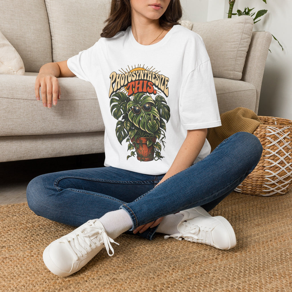 Photosynthesize This Plant T-Shirt — Retro Monstera Graphic Tee