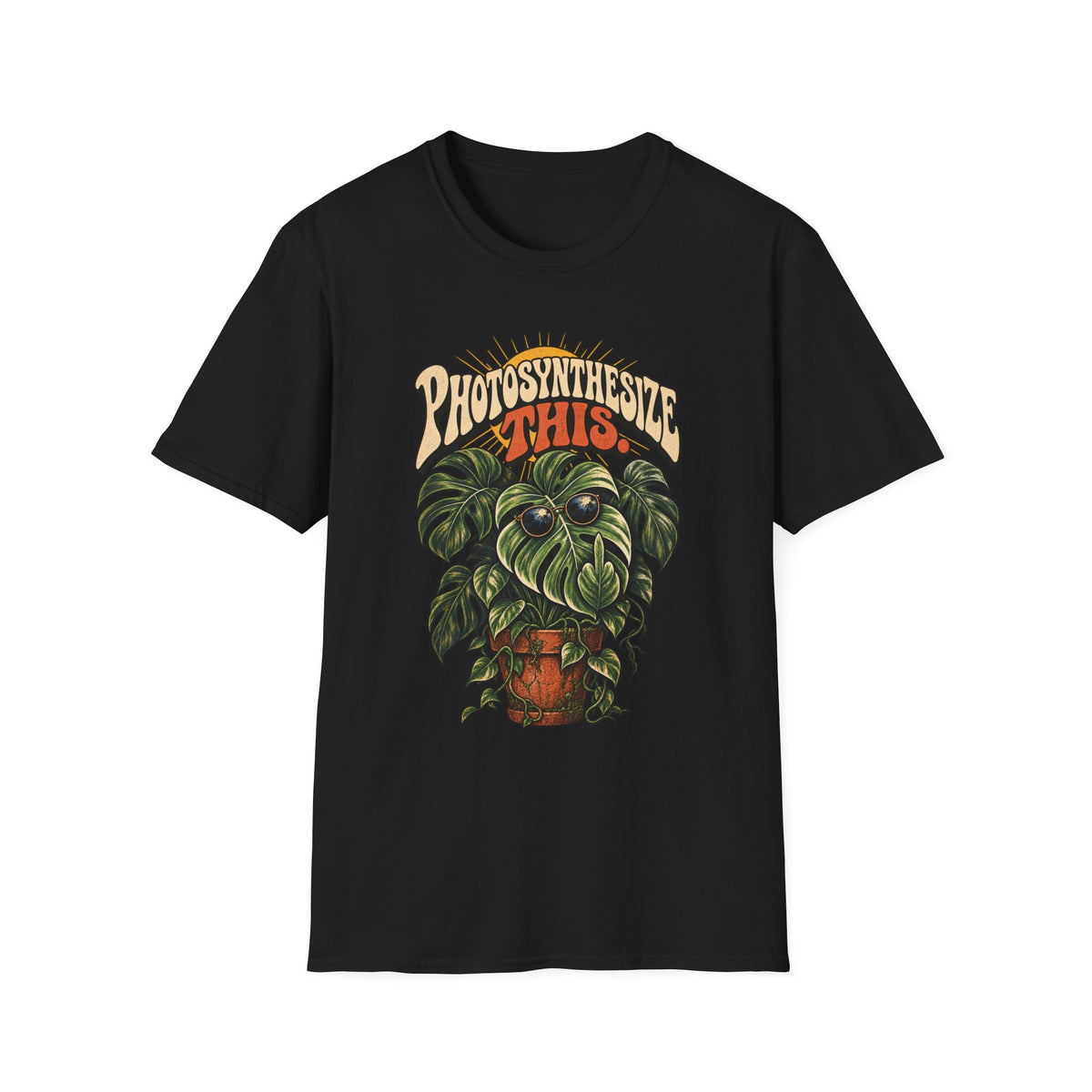 Photosynthesize This Plant T-Shirt — Retro Monstera Graphic Tee