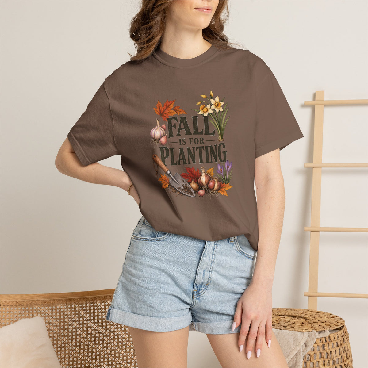 Fall Is for Planting T-Shirt — Autumn Gardening Graphic Tee